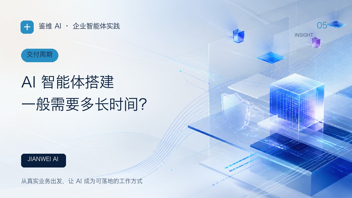 AI 智能体搭建一般需要多长时间？文章封面